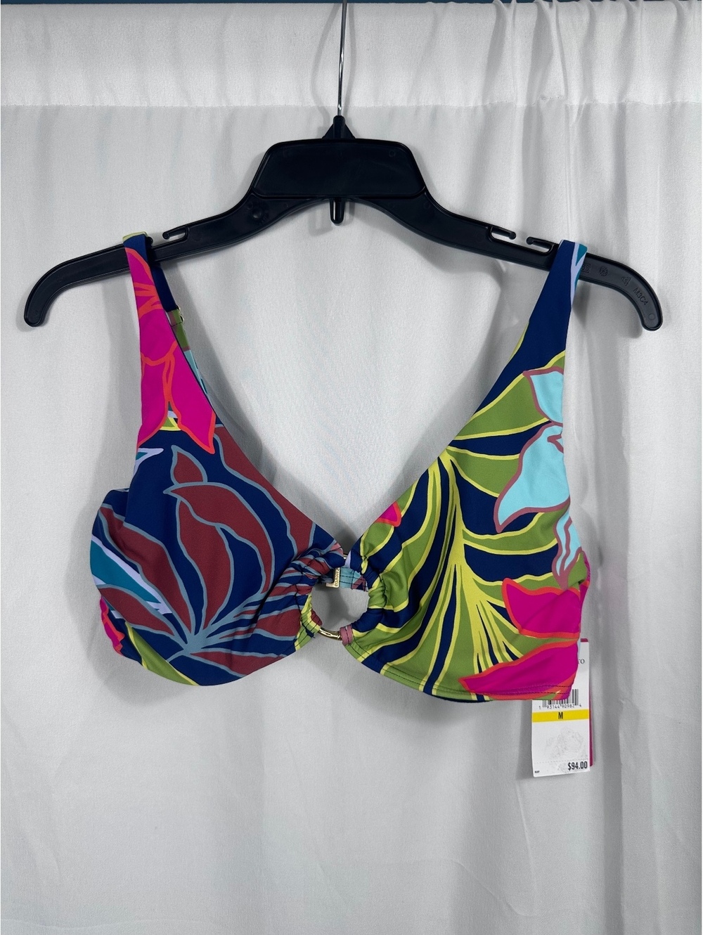 Vince Camuto Multi Color Floral Bikini Top Size Medium